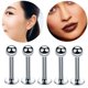 thumbnail image 4 of Pendientes de acero inoxidable para labios, conos puntiagudos, formas esféricas, varios colores y tamaños, tatuajes de moda, joyas perforadas, pendientes de hip-hop, accesorios de moda, 4 of 6