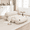 Beige, variant on LEHZROAJ 3 in 1 Corduroy Bean Bag Chair with Pillow, Cozy Folding Sofa Bed for Adults Memory Foam Filled No Assembly for Living Room Bedroom,Gray