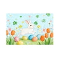 thumbnail image 2 of Easter-themed Placemats With Rabbits And Easter Egg And Clovers Patterns Decorative Placemats For Holiday Parties, 2 of 6