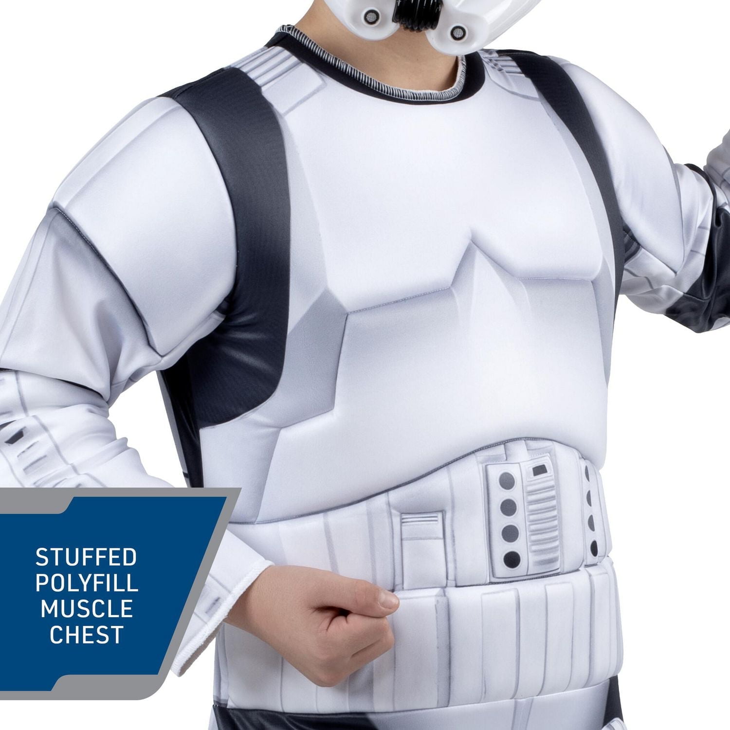 COSTUME STAR WARS STORMTROOPER QUALUX (ENFANT) - Combinaison Qualux avec demi-masque 3D