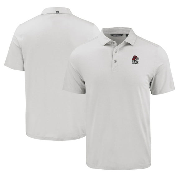 Men's Cutter & Buck Gray Georgia Bulldogs Coastline Epic Comfort Eco Recycled Polo