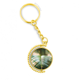 thumbnail image 1 of Green Leaf plant Foto Naturaleza Anillo de oro de metal llavero llavero, 1 of 3