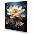 thumbnail image 2 of Designart "Reflecting Opulent Lotus II" Lotus Canvas Art Print, 2 of 7