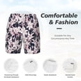 thumbnail image 6 of Picia Lilies Flowers pattern Mens Swim Trunks with Compression Liner Stretch Beach Shorts Quick Dry with Zipper Pockets No-Chafing Board Shorts-XX-Large, 6 of 9