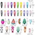 thumbnail image 2 of MesaSe Girls Hair Clips Barrettes, 100 Pcs Lovely Animal Fruit Printed Pattern Metal Snap Hair Clips Cartoon Design Hairpins for Kids Teens Pets, 2 of 7