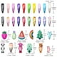 thumbnail image 5 of Pinzas para el pelo para niñas, 100 piezas de broches de metal antideslizantes para el pelo para niños, adolescentes, mujeres, lindo diseño de dibujos animados de color caramelo, horquillas para el p Namotu WMZL-2136, 5 of 5