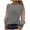 Gray, variant on Women's Sequin Blouses Shiny Glitter Mesh Tops Splice Sparkly Dressy Long Sleeve Loose Tunic Fall Casual Shirts