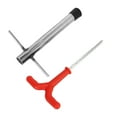 thumbnail image 1 of Ice Fishing Stake Nail Bracket, Rust Proof Thickened Coating Ice Peg Drill Threaded  for Freshwater for Tent, 1 of 8