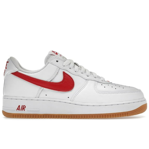 Nike Men's Air Force 1 '07 Low Color of the Month University Red Gum Shoes, from StockX
