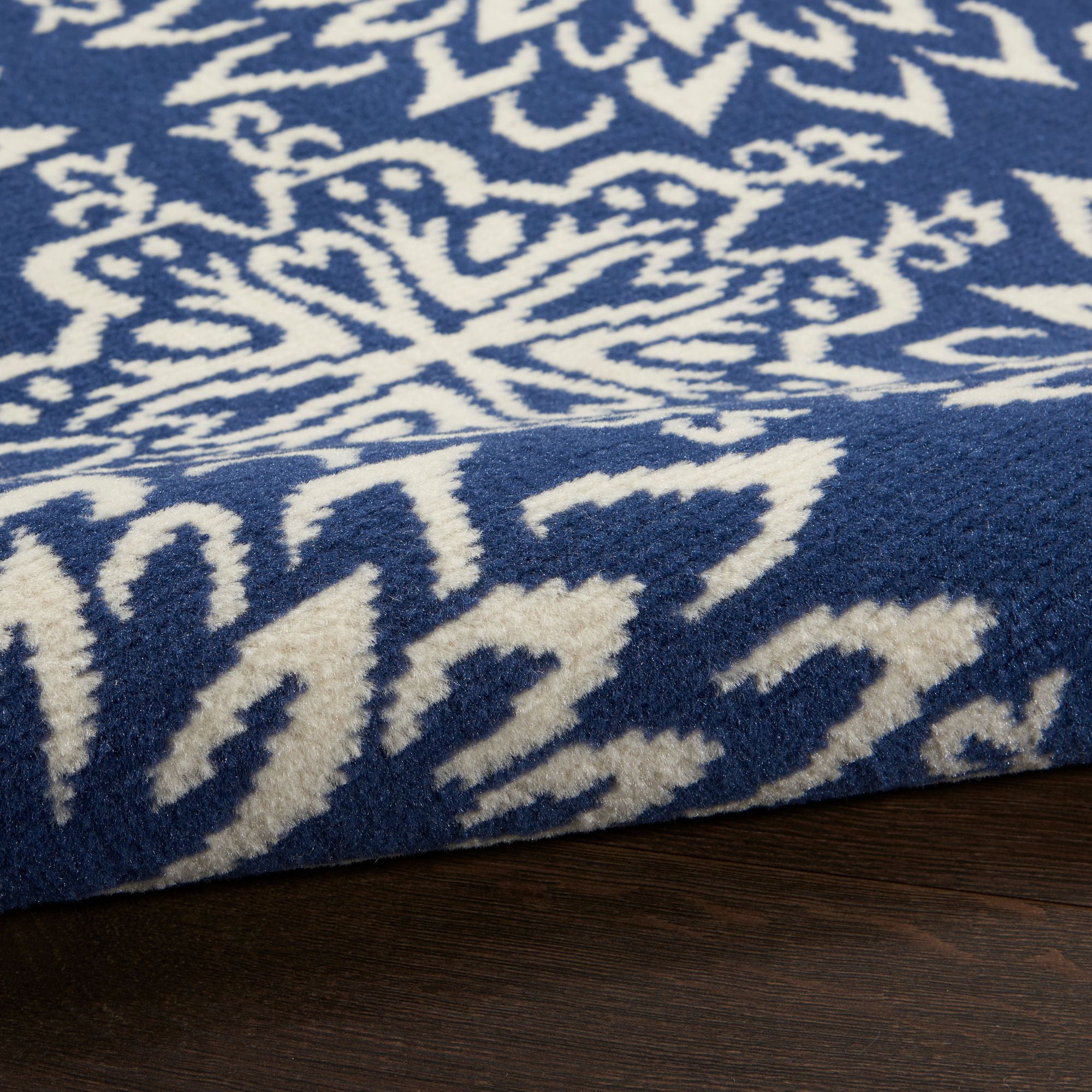 Nourison Jubilant 7'10" x 9'10" Navy/Ivory Farmhouse Indoor Rug