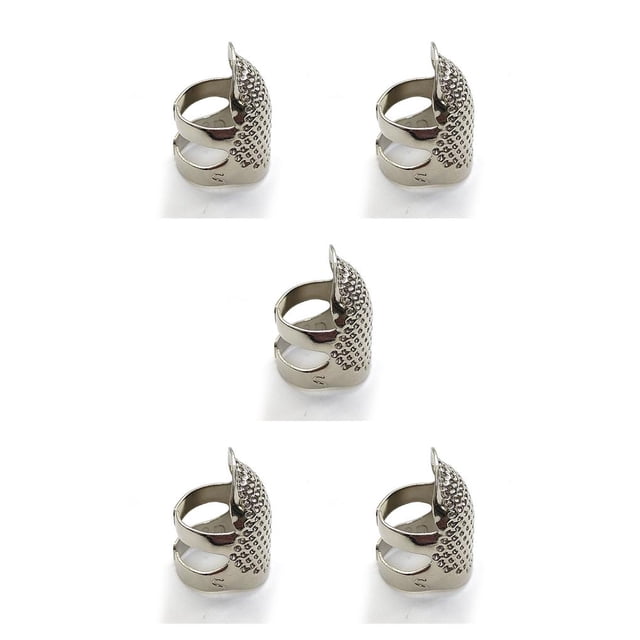 Yuarrent Protección para la yema del dedo, anillo para dedal, agujas para trabajar a mano, accesorios de costura para manualidades DIY hechos a Type2 NO2
