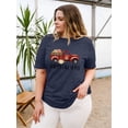 thumbnail image 3 of XCHQRTI Pumpkin Plus Size Women Tshirt Its Fall Yall Thanksgiving Short Sleeve Graphic Tees, 3 of 7