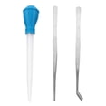 thumbnail image 1 of GOOHOCHY 3 pipetas de limpieza manuales para acuarios y pinzas de acero inoxidable., 1 of 8