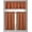 K3 BRICK, variant on 3PC KITCHEN TIER VALANCE SET SHORT PANEL LINED BACKING WINDOW CURTAIN BLACKOUT