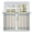 Blue, Sky Blue, Steel Blue, Azure, variant on Rose Pink Grid Lines Tier Curtains 54 Inch Length, Boho Minimalist Stripes Texture Beige Cafe Short Curtains for Bathroom Over Sink, Small Kitchen Curtain Light Filtering Drapes 2 Panels 27.5"Wx54"L