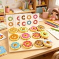 thumbnail image 3 of Wooden Donut Color Matching Puzzle Toy, Preschool Educational Shape Sorting Game, Montessori Learning Toy for Toddlers to Practice Color Recognition & Fine Motor Skills, 3 of 6