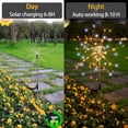 thumbnail image 4 of Luces solares para fuegos artificiales JjGoo, paquete de 2, 120 LED IP65, impermeables, 4 of 9