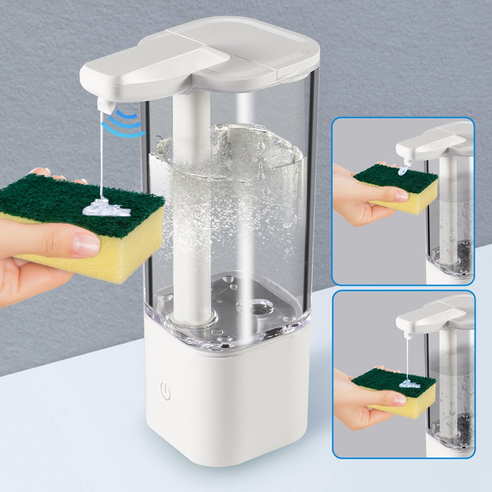 Automatic Liquid Soap Dispenser Touchless Smart Hand Washing Soap Dispenser with USB Charging for Kitchen
