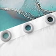 thumbnail image 4 of Chic Watercolor Curtains Black Teal Marble 30%-50% Blackout Curtains,Stone Pattern Curtains & Drapes Golden Metallic Bedroom Curtains,Aesthetic Foil Print Window Treatments Teens Adults, 4 of 6