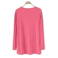 thumbnail image 4 of IMENGL Ladies' v neck front short rear long cardigan, Red One Size, Size One Size, 4 of 8