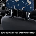 thumbnail image 6 of 2 PCS Car Headrest Cover, Bohemian Cute Duck Navy Blue Soft Car Seat Head Rest Cover Protector Interior Car Accessories Seat Covers for Cars Truck Auto Only Covers, 6 of 8