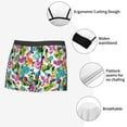 thumbnail image 3 of Pofeuu Watercolor Flowers Print Men’s Boxer Briefs, Moisture-Wicking Underwear, Regular,Trunk-X-Large, 3 of 5