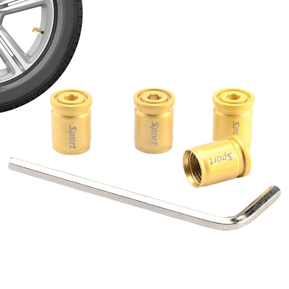 Tohuu Anti Theft Tire Valve Caps Auto Wheel Locking Tire Valve Stem