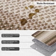 thumbnail image 4 of Garvee 2'x6' Farmhouse Bordered Runner Rug Braid Printed Carpet, Washable Soft Non Slip Rug for Hallway Bedroom Entryway, Brown and Green, 4 of 7
