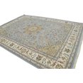 thumbnail image 4 of Light Blue Floral 9X12 Indo-Nain Oriental Rug, 4 of 11