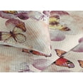 thumbnail image 3 of Ambesonne Wings of Spring Quilted Bedspread Set 3 Pcs, Butterfly Dreamy, King, Dark Coral Cream Plum, 3 of 4