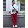 thumbnail image 5 of EKOUAER Men's Pajama Pants, Lightweight Loungewear, Comfy Jogger Sleep Pant Long Pj Bottoms with Drawstring & Pockets, 5 of 6