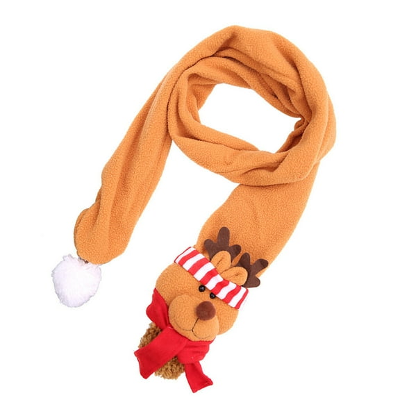 Worgeous Christmas Decorative Scarf Winter Xmas Elk Scarves for Boys Girls