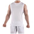 thumbnail image 1 of Camiseta sin mangas de entrenamiento para hombre: tejido elástico en 4 direcciones, que absorbe el sudor, camiseta deportiva para gimnasio y playa, 1 of 8