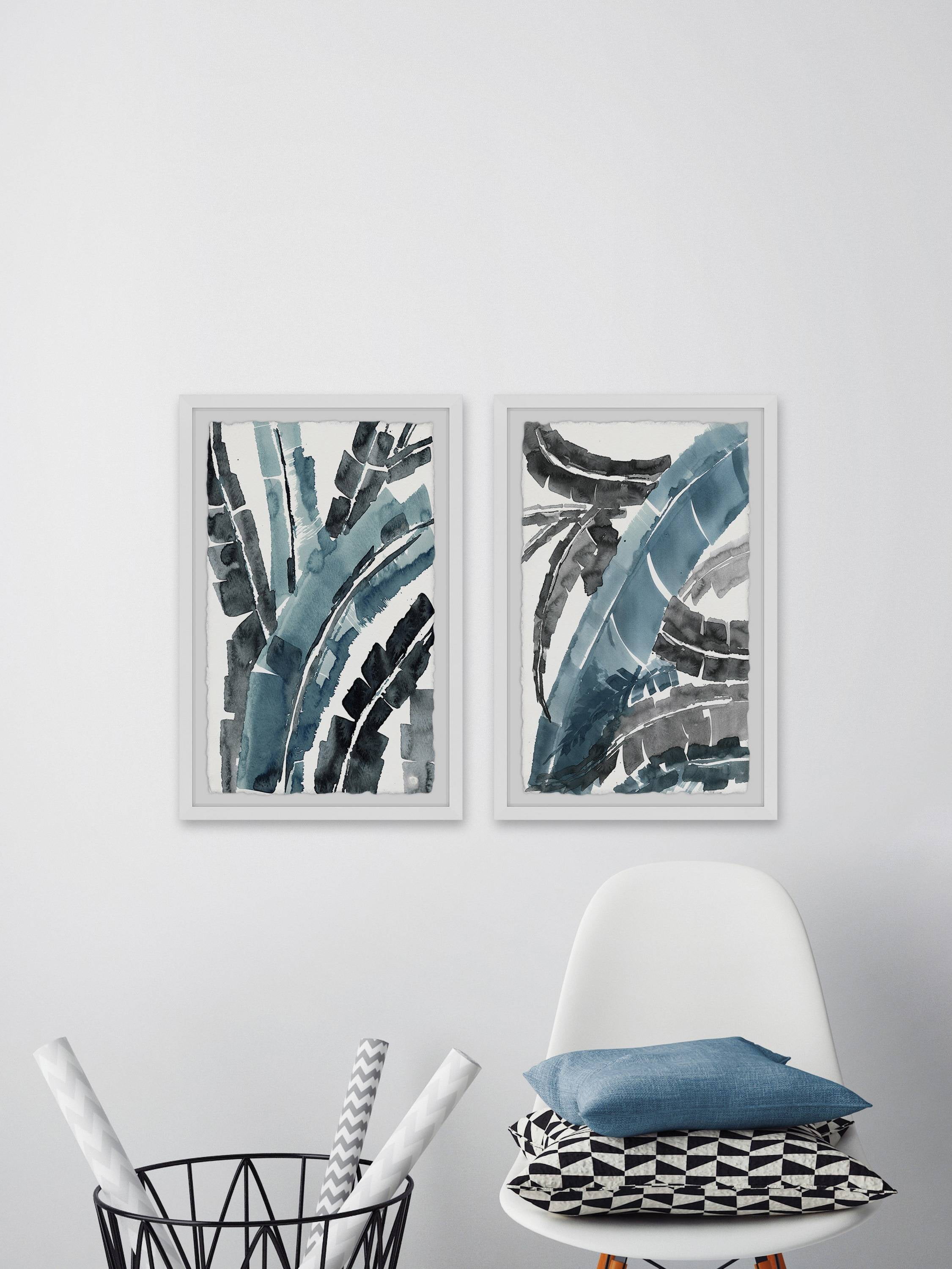Marmont Hill Dramatic Palms Diptych, Art Prints, 16.00" x 1.50"