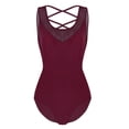 thumbnail image 2 of DPOIS Women's Ballet Dance Gymnastics Leotard Bodysuit Dancewear, 2 of 5