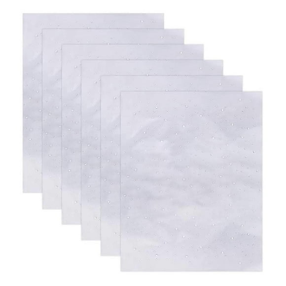 6 Sheet Glitter Rhinestone Iron on Crystal Rhinestone Decals 2mm & 3.5mm Flat Round Rhinestone Transfers Patches