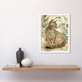 thumbnail image 2 of Spotted Fur Coat Bengal Cat in Nature Pastel Watercolour Illustration Art Print Framed Poster Wall Decor 12x16 inch, 2 of 5