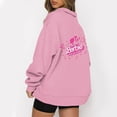 thumbnail image 1 of Mode Décontractée à Manches Longues Imprimé Floral Fermeture Éclair Épaule Extérieure Surdimensionnée Sweat-Shirts Noir S, 1 of 6