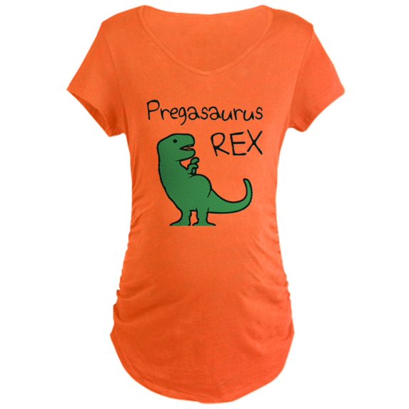CafePress - Pregasaurus Rex Maternity T Shirt - Maternity Dark T-Shirt