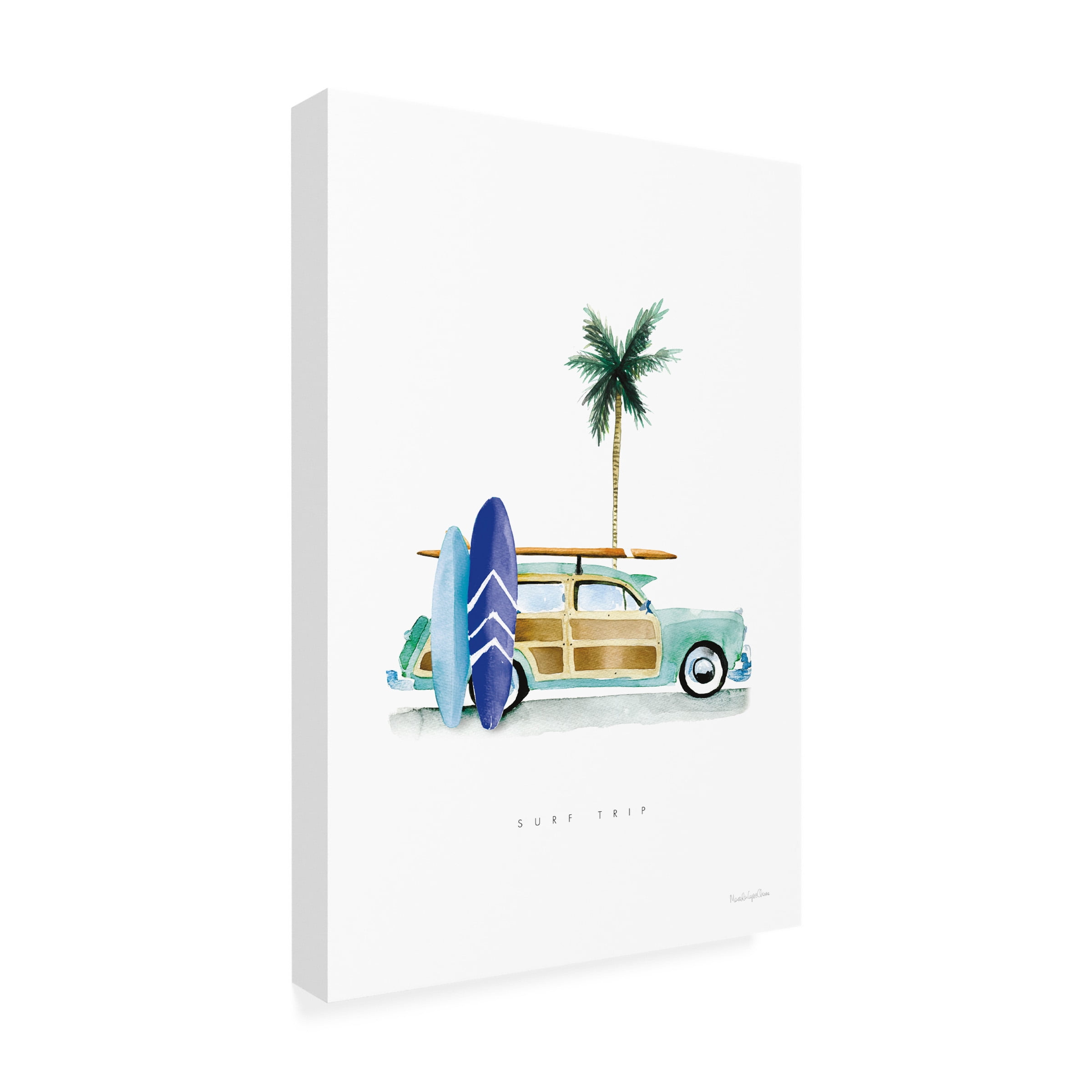 Mercedes Lopez Charro 'Surf Days I' Canvas Art