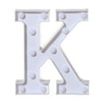 thumbnail image 1 of TopLLC Alphabet LED Letter Lights Light Up White Plastic Letters Standing Hanging A-M &, 1 of 2