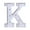 K, variant on Zeceouar Alphabet LED Letter Lights Light Up White Plastic Letters Standing Hanging A-M &