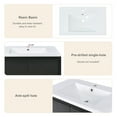 thumbnail image 4 of 29.5" Bathroom Vanity with Sink, Modern Under Sink Cabinet with 2 Soft-Closing Doors, Floor Storage Cabinet for Bathroom, Black, 4 of 9