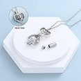 thumbnail image 2 of Heart Tree of Life Urn Necklace for Ashes Cremation Urn Ashes W / Funnel Filler Memorial Jewelry Pendant Gifts for Women for Loved One Memorial Jewelry, 2 of 7