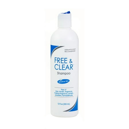 Free And Clear Shampoo For Sensitive Skin, Control Oily Hair And Scalp - 12