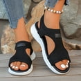 thumbnail image 3 of Dakaela Womens Orthopedic Sandals Ladies Recovery Sport Slip on Walking Shoes Comfortable Arch Support Summer Beach Casual Sandal for Plantar Fasciitis Black 6.5, 3 of 6