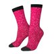 thumbnail image 1 of Fotbe Rose Red Glitter Calcetas Largas con Estampado para Hombre y Mujer – Calcetas de Compresión Transpirables y Elásticas, Viajar y Uso Diario Talla 5-11, 1 of 6