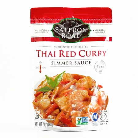 Saffron Road Thai Red Curry Simmer Sauce  7 oz each (1 Item Per Order, not per