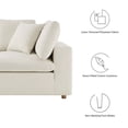 thumbnail image 4 of Modway Commix 6-Piece Down Filled Overstuffed Fabric Sectional Sofa Set in Beige, 4 of 5