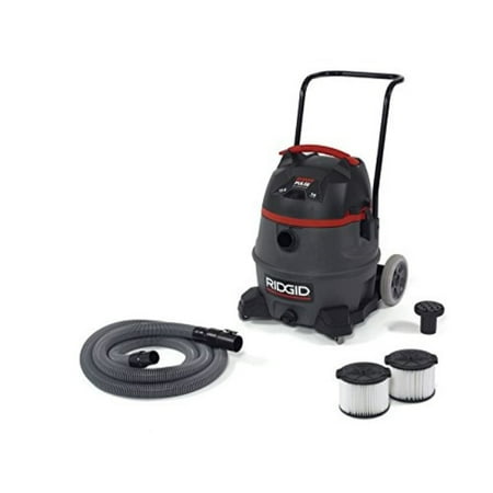 ridgid 50373 rv3410 smart pulse wet/dry vacuum, 14 gal, red